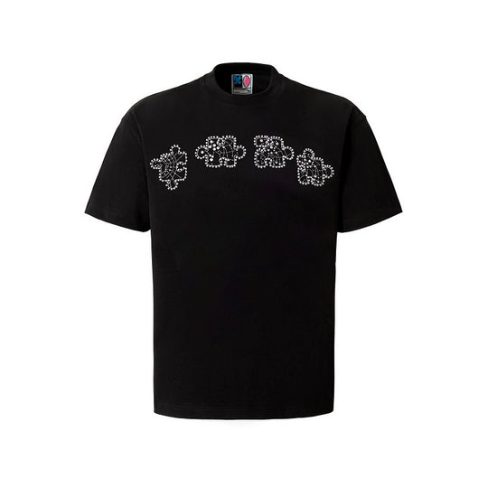 YADcrew Rhinestone Pearl Puzzle Logo Tee | Face 3 Face
