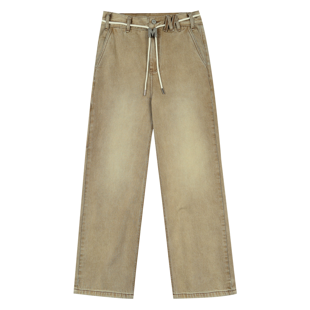 MEDM Washed M Buckle Utility Jeans | Face 3 Face