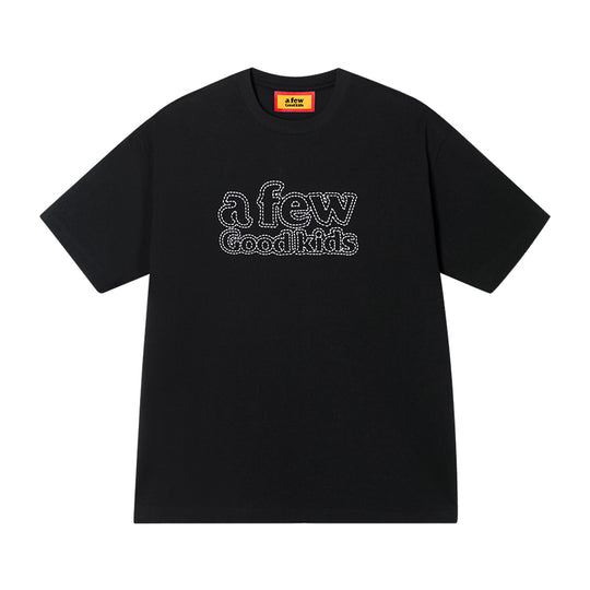 AFGK Ring Dotted Line Embroidery Tee