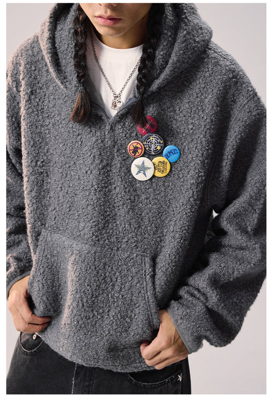 Remedy Sherpa Fleece Half Zip Hoodie | Face 3 Face