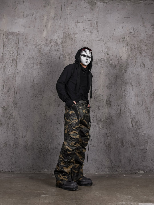 UNDERWATER Deconstructed Cross Embroidery Long Sleeve Tee | Face 3 Face