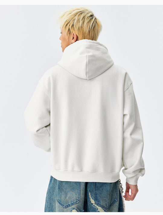 MEDM M Buckled Drawstring Pearl Logo Embroidered Hoodie | Face 3 Face