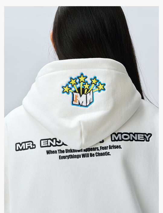 MEDM Blooming Star Embroidered Zip-Up Hoodie | Face 3 Face