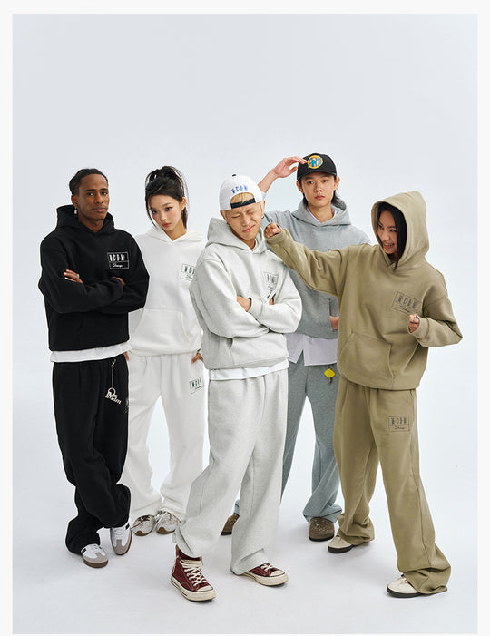 MEDM Embroidered Lettered Logo Hoodie & Sweatpants | Face 3 Face