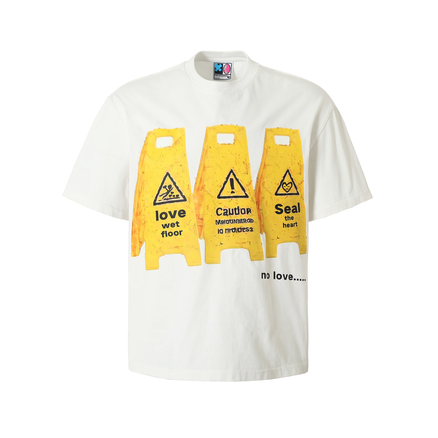 YADcrew “Love Caution Seal” Print Tee | Face 3 Face