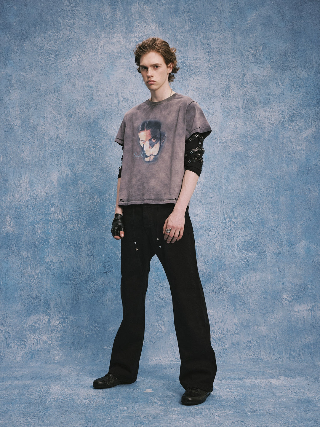 SOD Co. Artwork Print Distressed Washed Tee | Face 3 Face