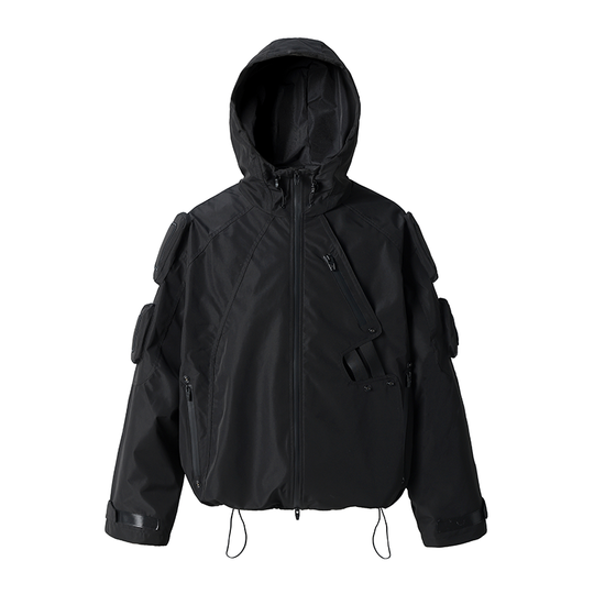 JHYQ Functional Wind Multi Pocket Hooded Rushing Jacket