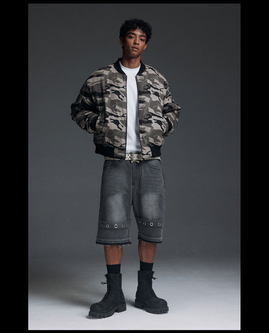 NOVACAM Camouflage MA-1 Military Jacket | Face 3 Face