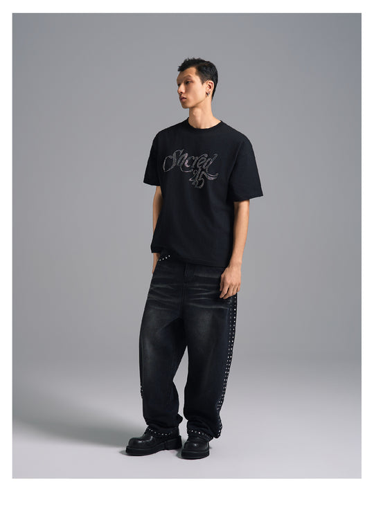 S45 Rhinestone Logo Tee | Face 3 Face