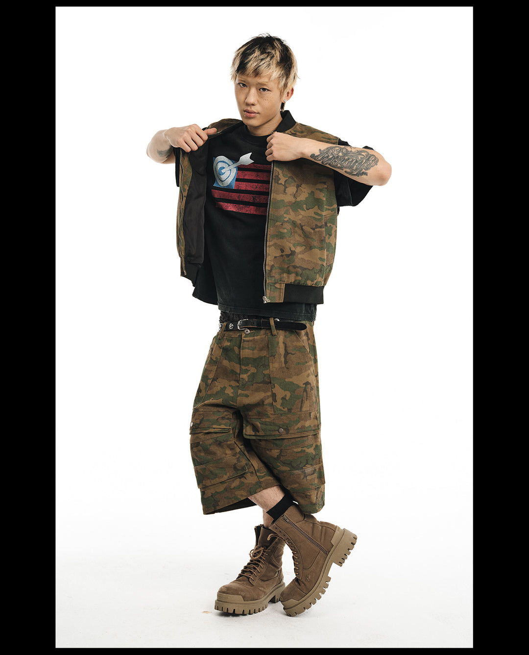 NOVACAM Camouflage Short Work Vest | Face 3 Face