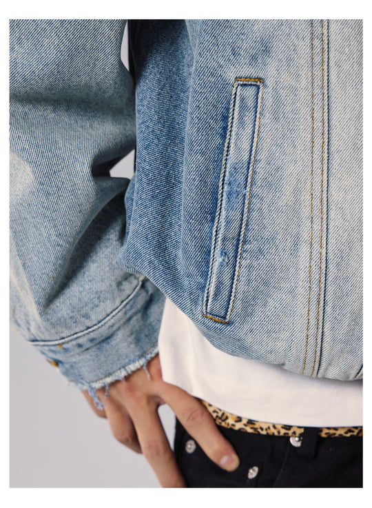 Remedy Washed Short Denim Jacket | Face 3 Face