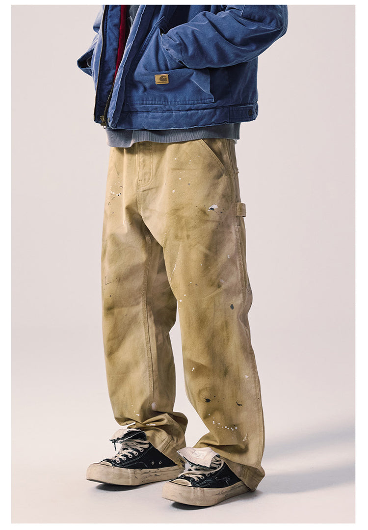 Remedy Washed Splash Ink Work Painter Pants | Face 3 Face