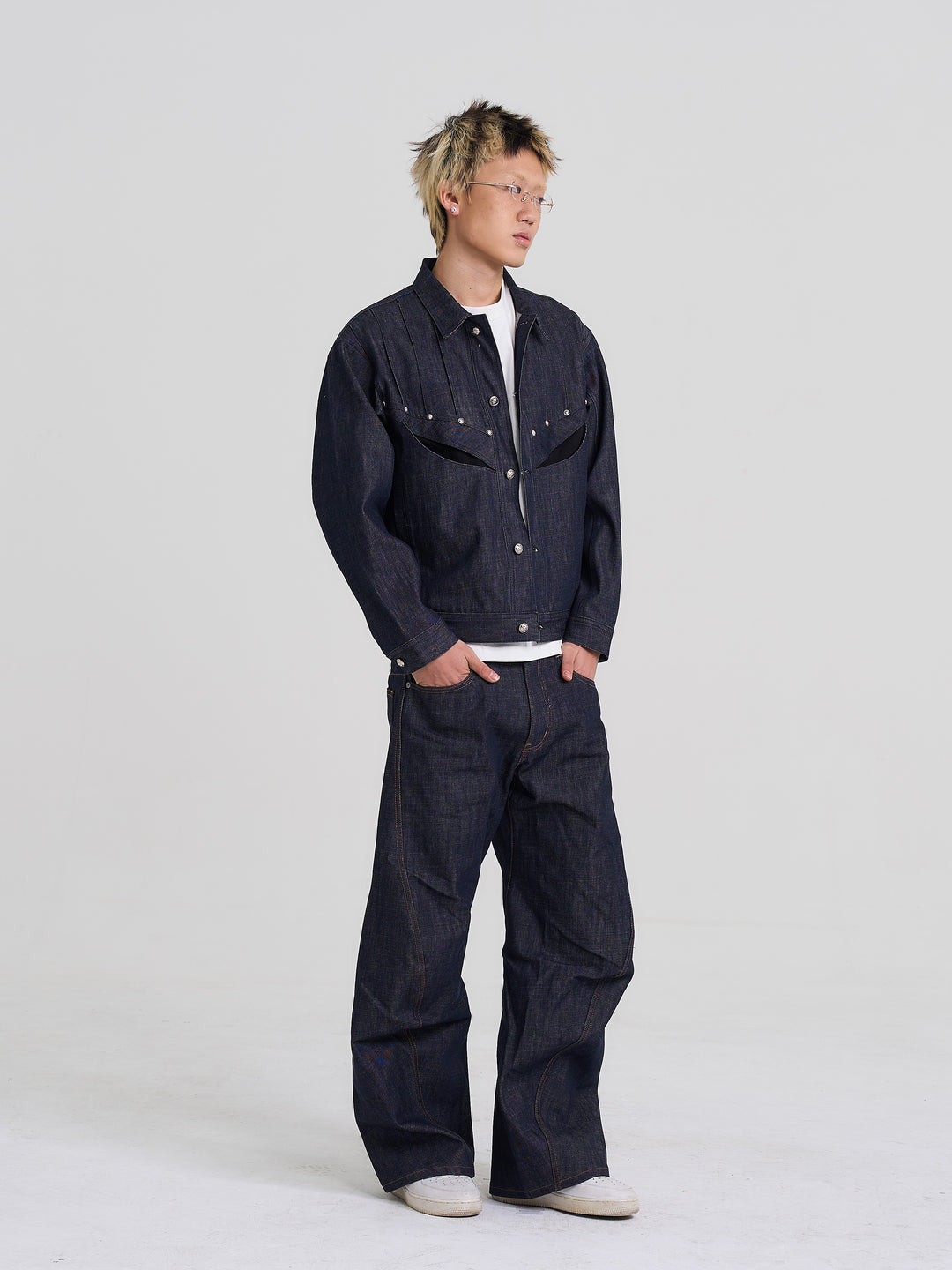 EVILKNIGHT(EK) Classic Tailoring Line Wide-Leg Jeans | Face 3 Face