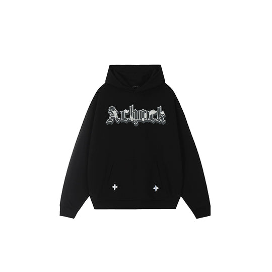 Achock Printed Logo Embroidery Hoodie | Face 3 Face