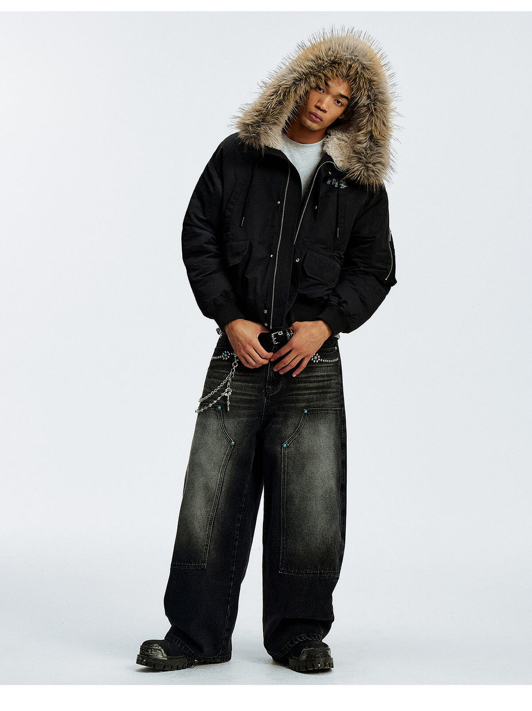 MEDM Fur Hood N-2B Flight Jacket | Face 3 Face