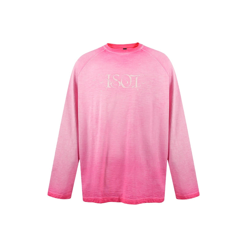 1807 Printed Heavy Wash Raglan Long Sleeve Tee | Face 3 Face