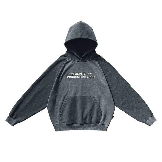 Remedy Washed Reversible Raglan Hoodie | Face 3 Face