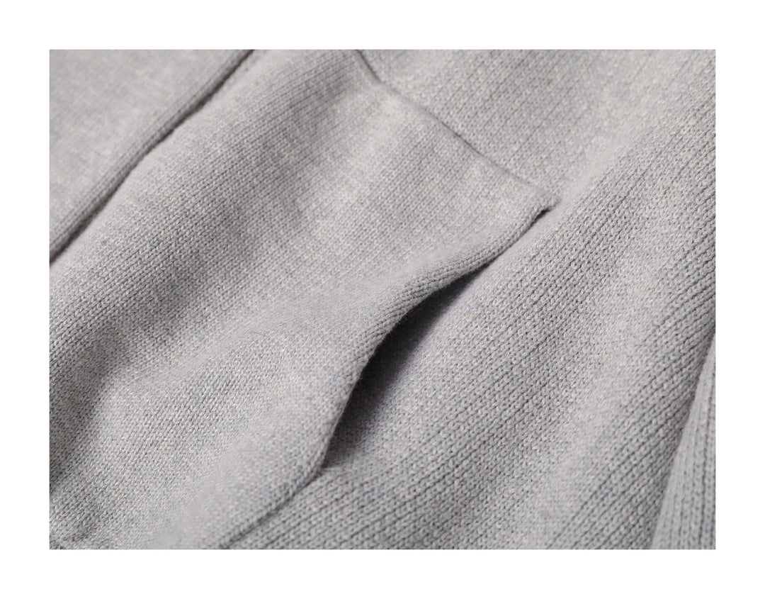 KARMANISTIC Embroidered Zip Up Knit Hoodie | Face 3 Face