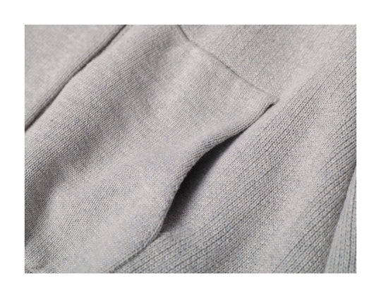 KARMANISTIC Embroidered Zip Up Knit Hoodie | Face 3 Face