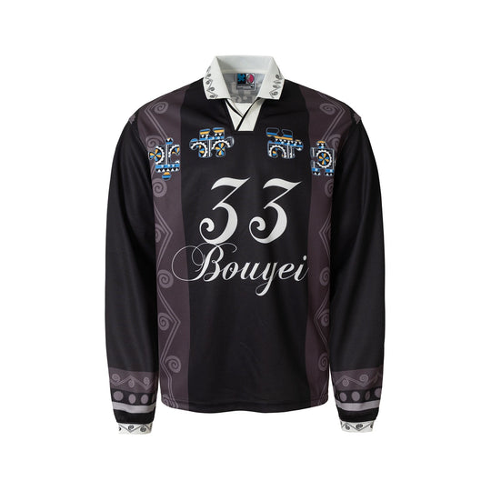 YADcrew Ethnic Puzzle Long Sleeve Polo Soccer Jersey | Face 3 Face