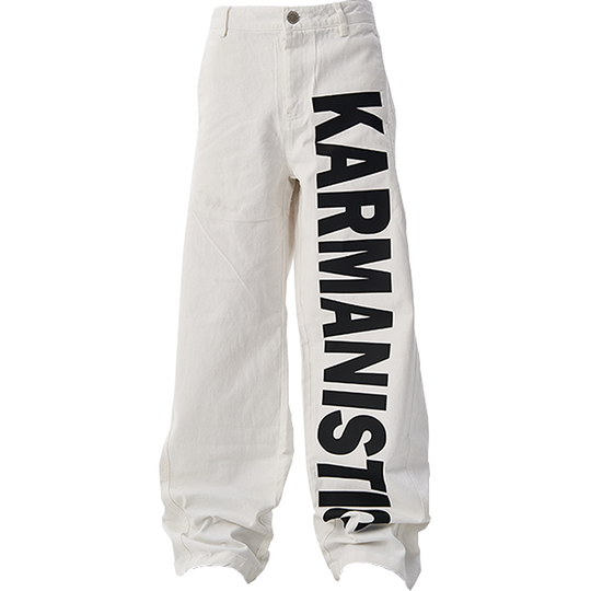 KARMANISTIC Logo Print Baggy Jeans | Face 3 Face