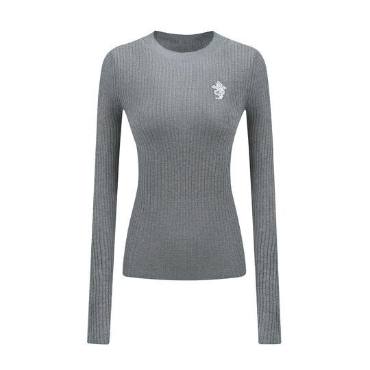 Small Town Kid Basic Slim Fit Thermal Knit Sweater | Face 3 Face