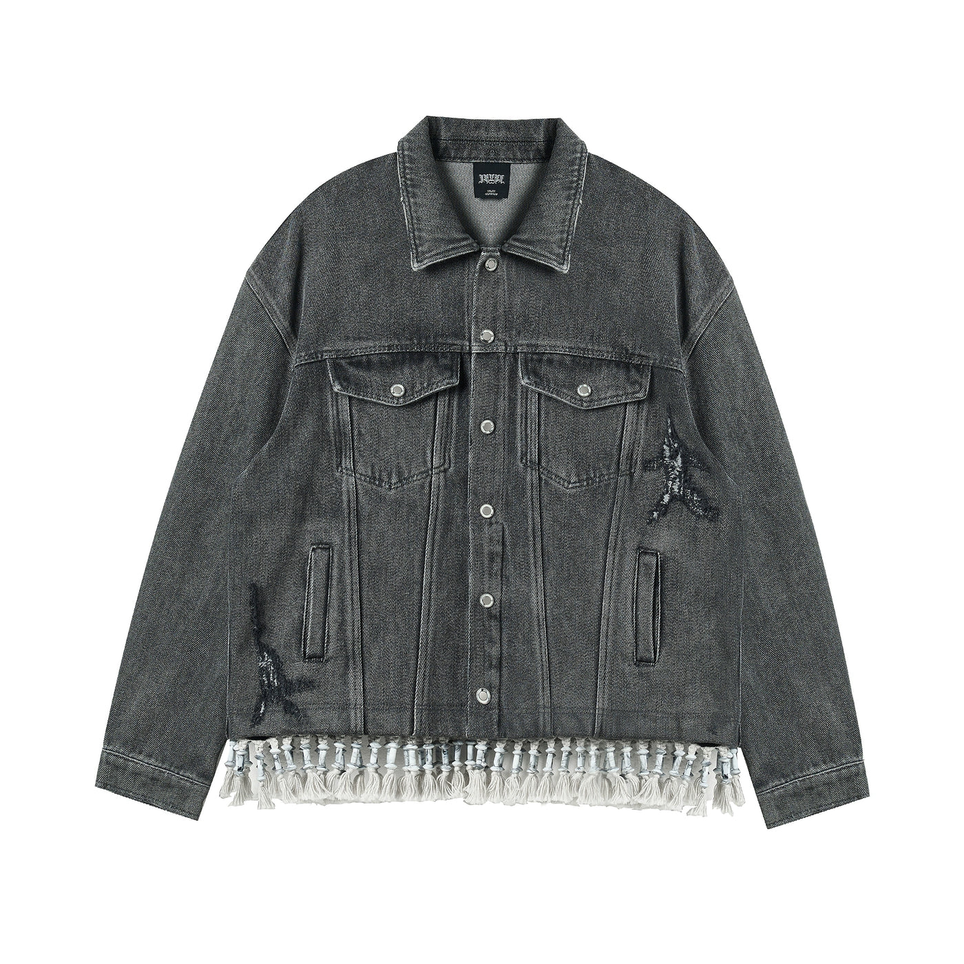 JHYQ Frayed Detachable Denim Jacket | Face 3 Face