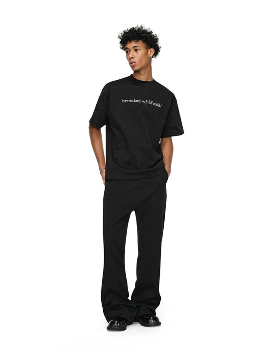 ANTIDOTE Black Flared Suit Pants | Face 3 Face
