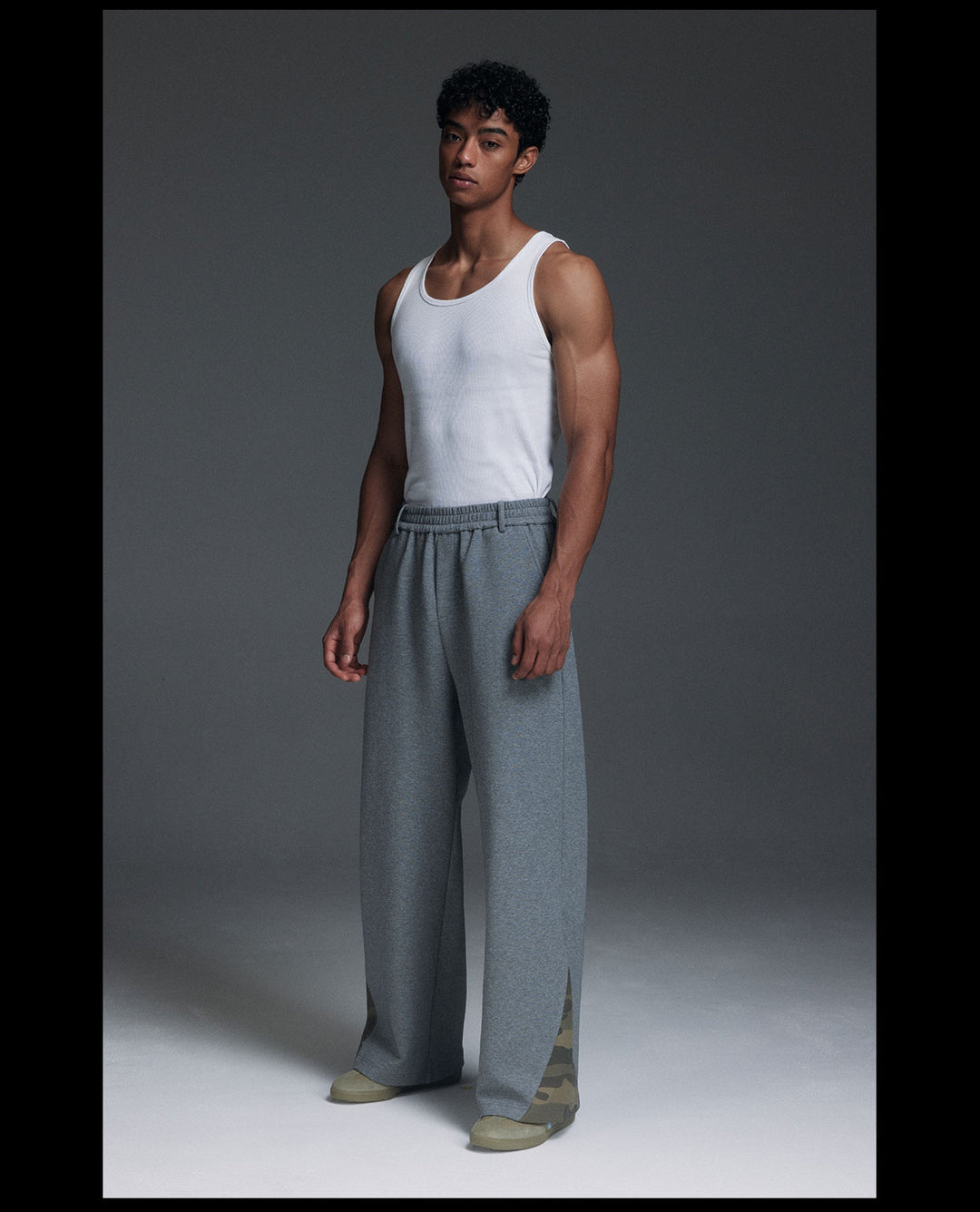 NOVACAM Camouflage-Accent Flare Sweatpants | Face 3 Face