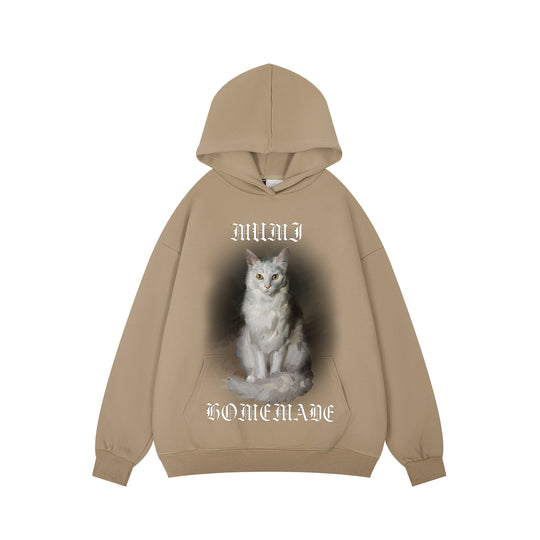 F3F Select Cat Print Hoodie