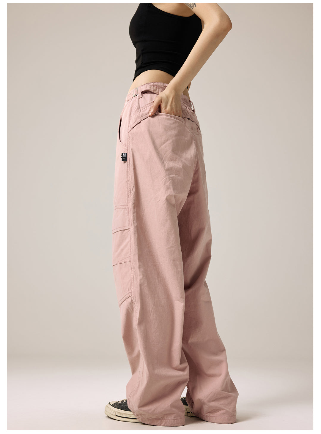 Remedy Velcro Front Pocket Baggy Work Pants | Face 3 Face