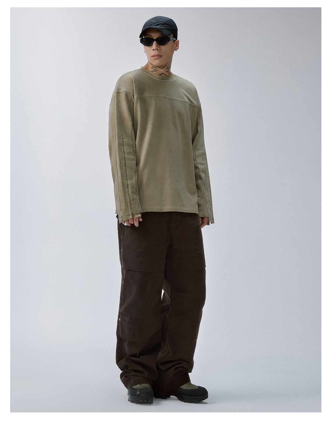 F2CE Dirty Dye Functional Long Sleeve Tee | Face 3 Face