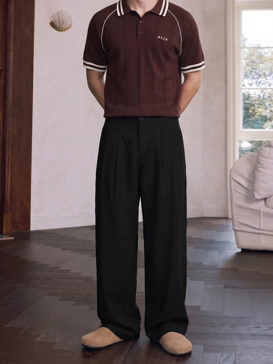 MEDM Linen Double Pleat Suit Pants | Face 3 Face