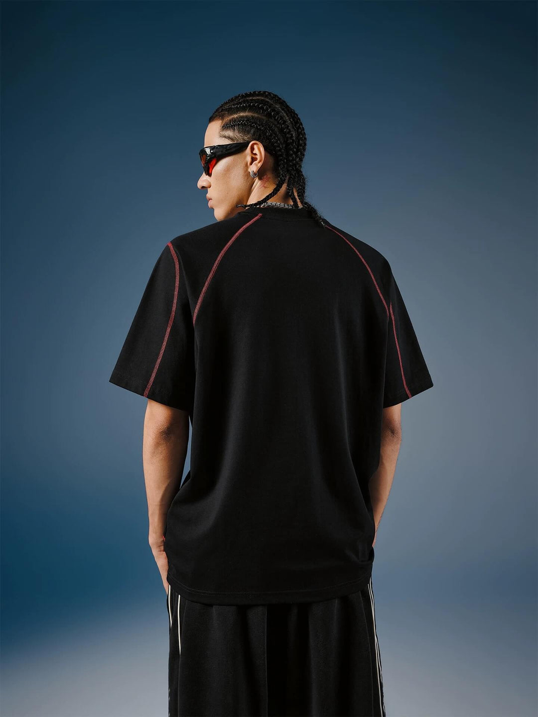 1807 Contrast Stitch Quick Dry Short Sleeve Tee | Face 3 Face