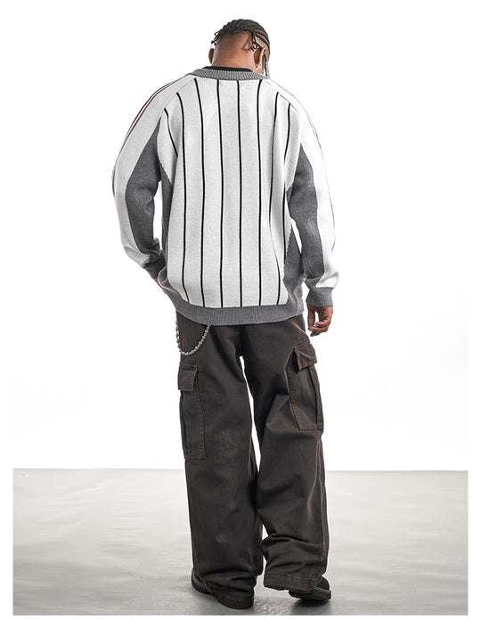 F3F Select Soccer Club Design V-neck Knit Sweater | Face 3 Face