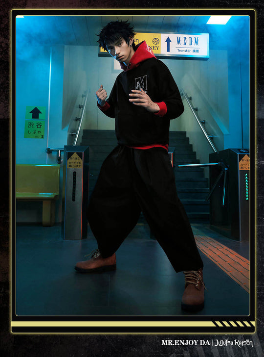 MEDM × Jujutsu Kaisen Yuji Itadori Colorblock Hoodie | Face 3 Face