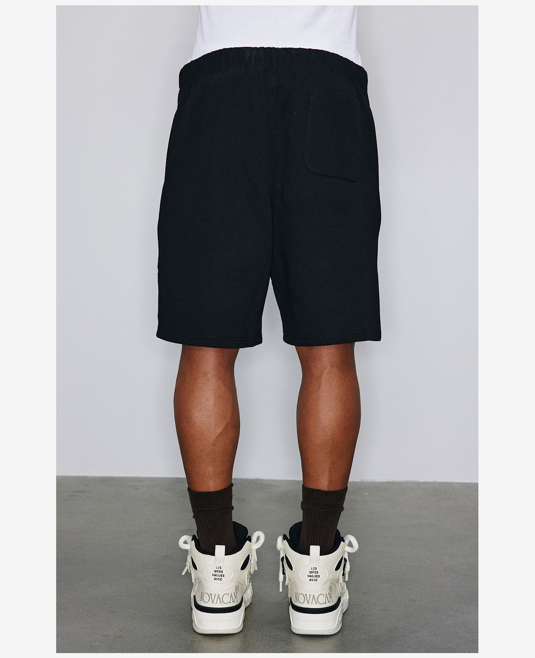 NOVACAM Letter Logo Printed Sweat Shorts | Face 3 Face