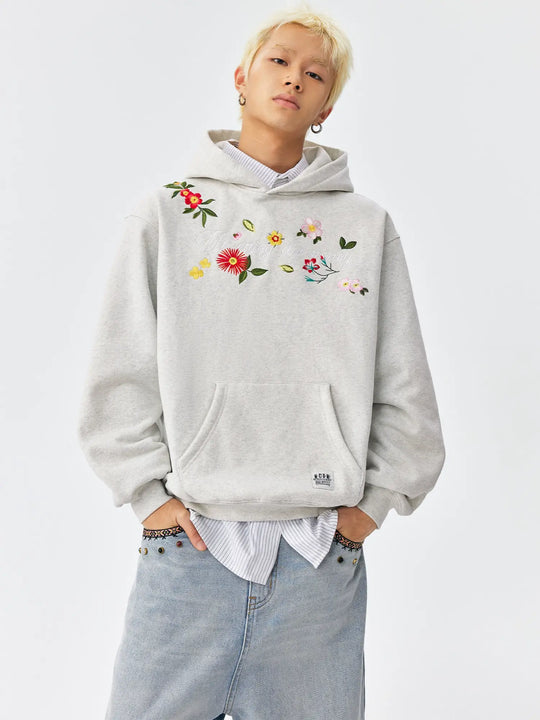 MEDM Colorful Floral Embroidered Hoodie | Face 3 Face