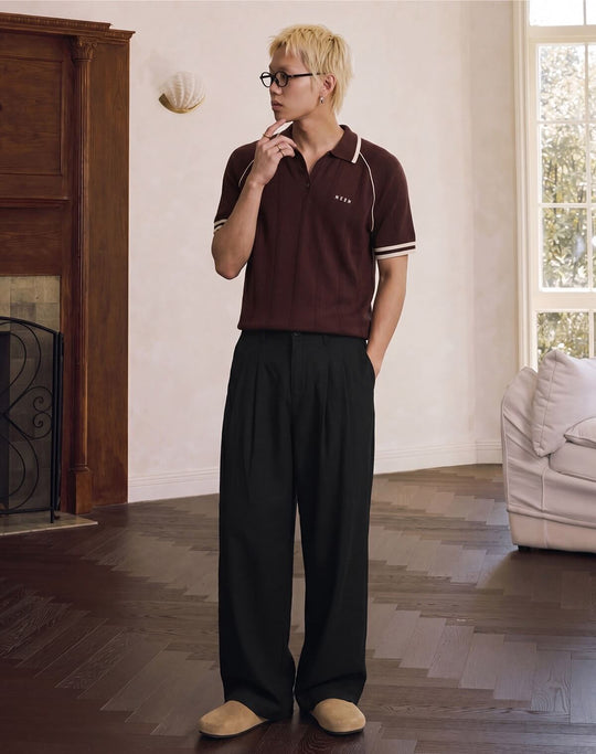MEDM Linen Double Pleat Suit Pants | Face 3 Face