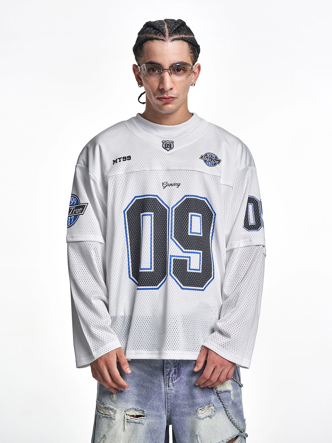 F3F Select 09 Numbered Mesh Long Sleeve Hockey Jersey | Face 3 Face