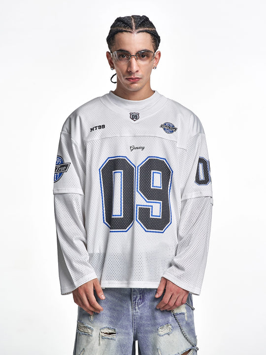 F3F Select 09 Numbered Mesh Long Sleeve Hockey Jersey | Face 3 Face