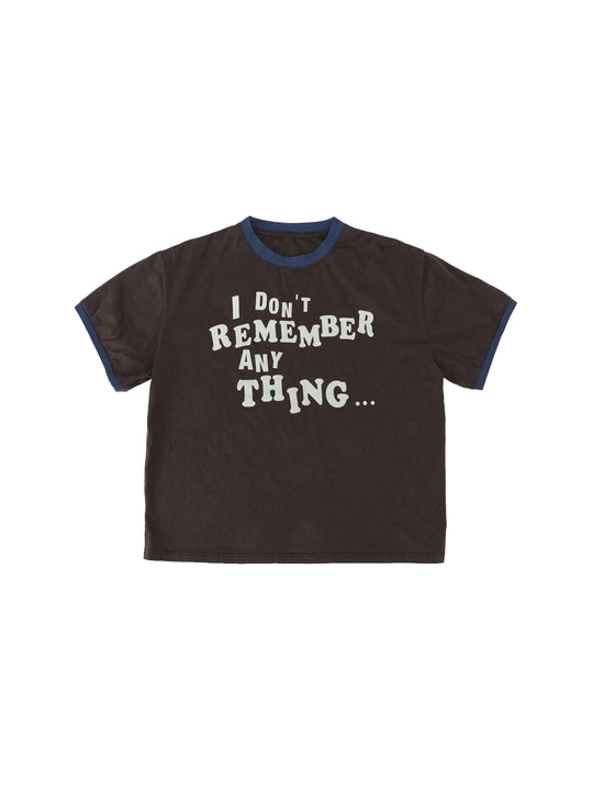 LIBERAFIT Vintage Slogan Print Short Sleeve Ringer Tee | Face 3 Face