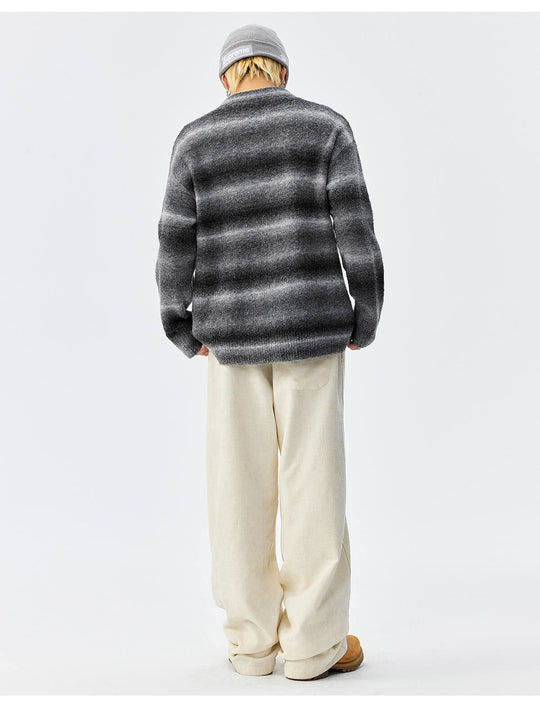 MEDM Logo Patch Rainbow Gradient Knit Sweater | Face 3 Face