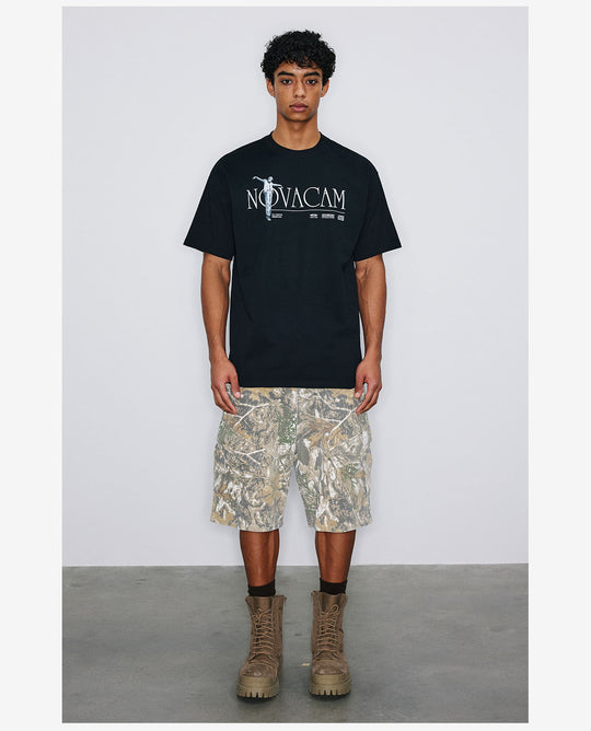 NOVACAM Letter Print Logo Tee | Face 3 Face