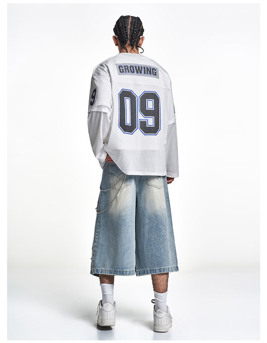 F3F Select 09 Numbered Mesh Long Sleeve Hockey Jersey | Face 3 Face