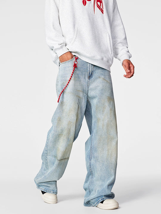 Achock Washed Distressed Baggy Jeans | Face 3 Face