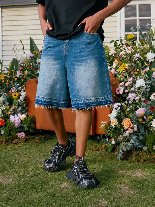 Harsh and Cruel Vintage Washed Destroyed Jorts | Face 3 Face