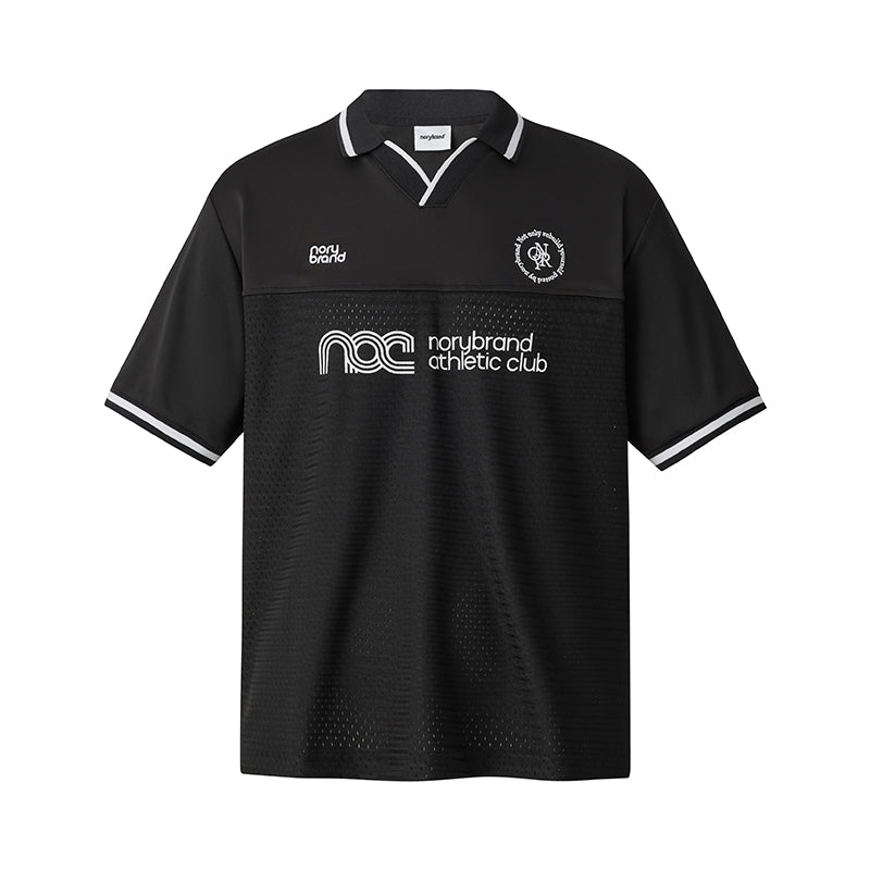 NORYBRAND Sports Club Mesh Patchwork Soccer Jersey Polo | Face 3 Face