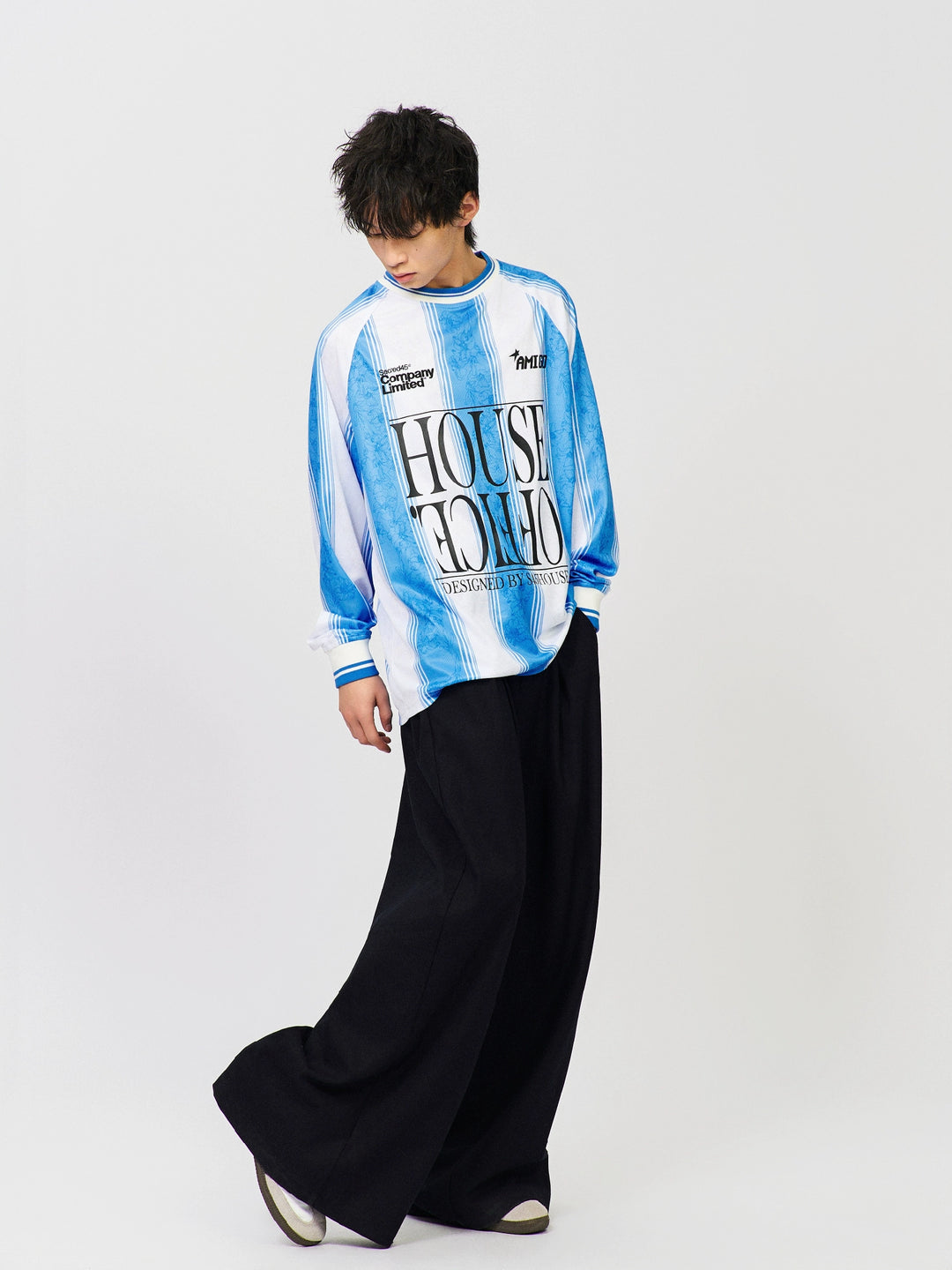 S45 Lily Floral Striped Long-Sleeve Jersey | Face 3 Face