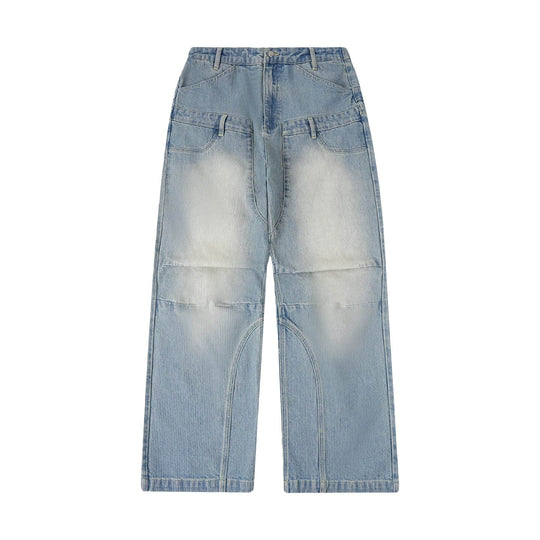 1807 Double Waist Deconstructed Washed Corduroy Jeans | Face 3 Face